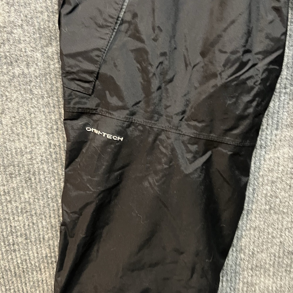 Columbia Titanium Snow Pants Mens Small Black Insulated Waterproof Omni-Tech - Picture 10 of 11